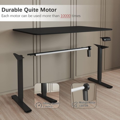 Electric Height Adjustable Standing Desk Large 55 x 24 Inches Sit Stand Up De... - Picture 5 of 7