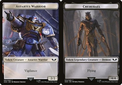 Astartes Warrior \ Cherubael Token - #01/13 - Warhammer 40,000 - NM MTG
