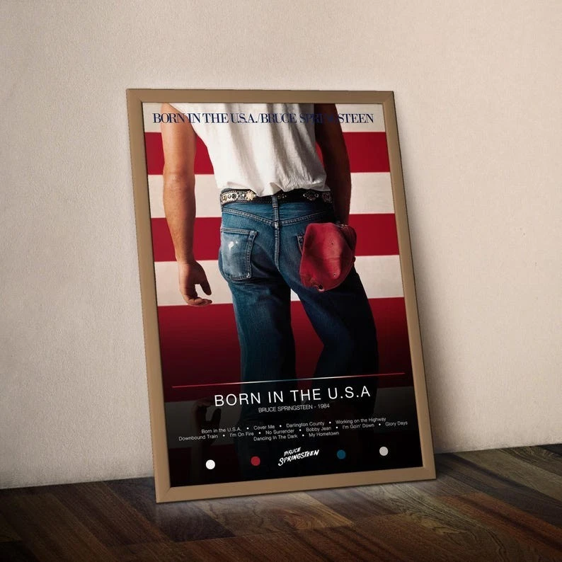 Bruce Springsteen Poster  Born In The U.S.A. Poster  Album Poster - Wall Decor - Image 3 of 4