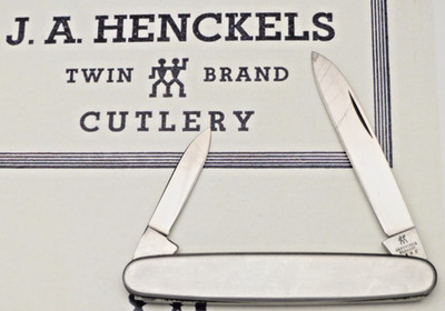 Vintage JA HENCKELS GERMANY Senator Penknife - Smooth Metal Handles