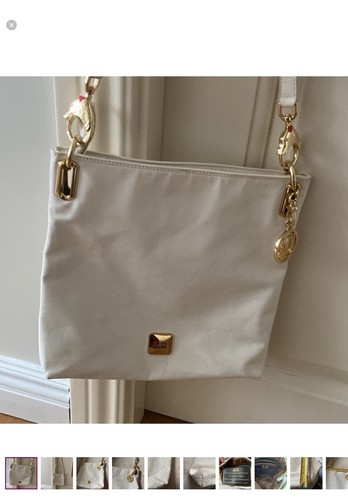 Authentic LOVE MOSCHINO gorgeous computer, or shopping bag off-white color