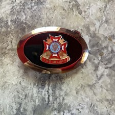 Veterans of Foreign Wars of the United States Life Member Belt Buckle
