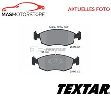 SATZ BREMSBELÄGE BREMSKLÖTZE VORNE TEXTAR 2542901 A FÜR FIAT PUNTO,PUNTO EVO