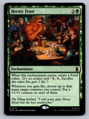 Heroic Feast 172 Rare Marvel SH MTG Near Mint