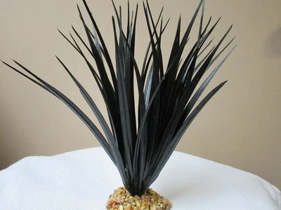 LFP 10-11" Thick LARGE BLACK Vanilla SWORD Grass Unique Artificial Aquarium soft pla