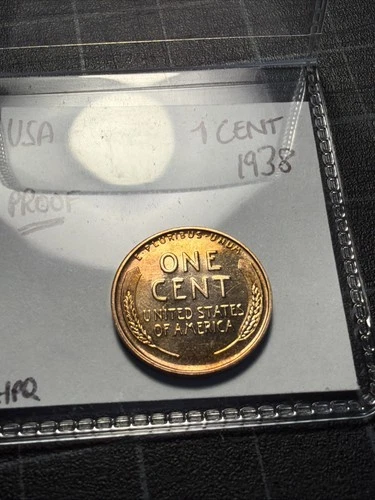 USA Wheat Penny 1 Cent Proof 1938