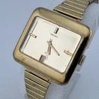 VTG Seiko Hand Winding Mechanical Watch Silver Angel Women Gold Plated Stretch