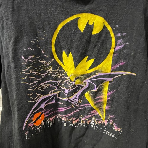 VINTAGE 1988 DC Comics Anvil BATMAN Black T-shirt - Picture 2 of 5