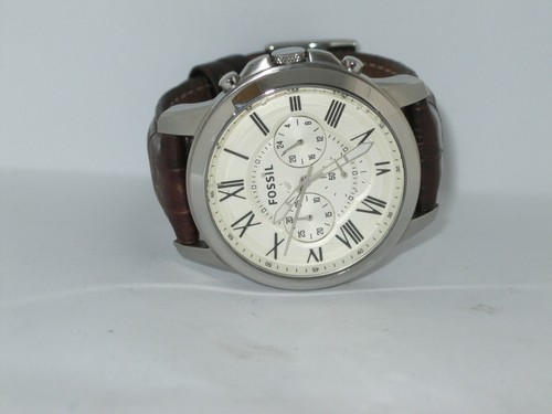 Fossil Grant Chronograph Brown Leather 