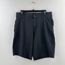 Hylete Stretch Walk Shorts Mens Black Performance Chino Golf Casual 34