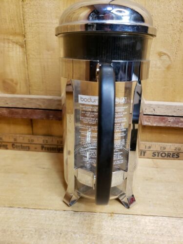 Bodum 34oz Chrome Chambord Dome French Press 5 pc Set Coffee Maker Cream Sugar - Picture 3 of 12