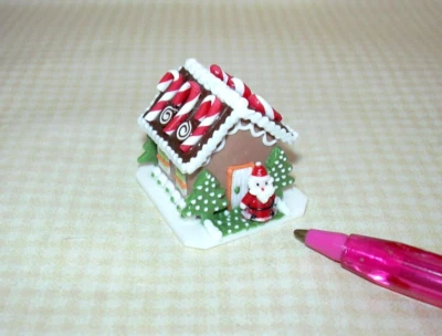 TOWN SQUARE MINIATURES Miniature Detailed TS Traditional Christmas Gingerbread House #1 DOLLHOUSE 1:12