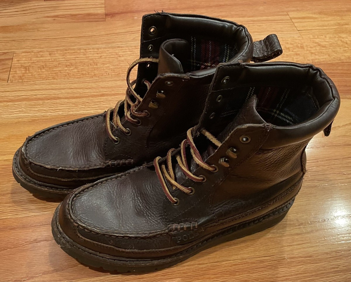 Polo Ralph Lauren Willingcott High Brown Leather Sport Boots  display picture 3