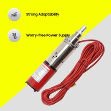 DC12V Solar Submersible Pump Deep Well Water DC Pump Stainless Steel 1500L/H red