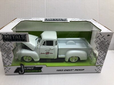 JADA TOYS JUST TRUCKS 1953 CHEVROLET PICKUP TRUCK WHITE 1:24