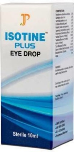 Pack De 6 Gouttes Pour Les Yeux Isotine Pure - À Base De Plantes - Soin Anti-rougeurs Et Nettoyant