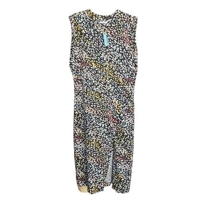 grey state chiara midi dress Anthropologie Animal Print Crewbneck Size 1X sastra