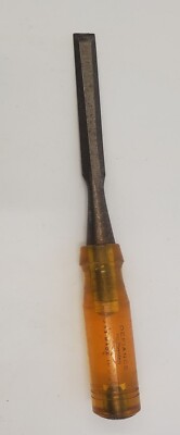 Stanley DEFIANCE 1233 1/2'' Bevel Edge Chisel Woodworking Tool Plastic Handle