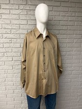 Arrow Sateen Wrinkle Free Men Long Sleeve Shirt Size 18 1/2 34-35 