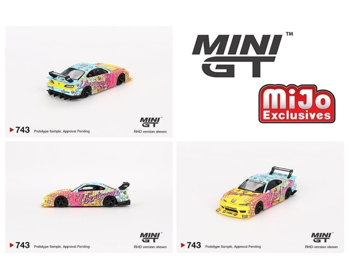 MINI GT LB-シルエットワークス S15 シルビア LBWK KUMA Nissan LB-Super Silhouette S15 SILVIA LB KUMA | Mini GT