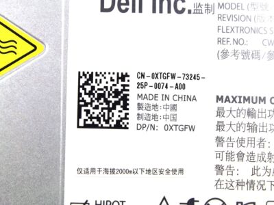 Alimentatore Dell 0XTGFW XTGFW C502A-S0 502WATT - Foto 2