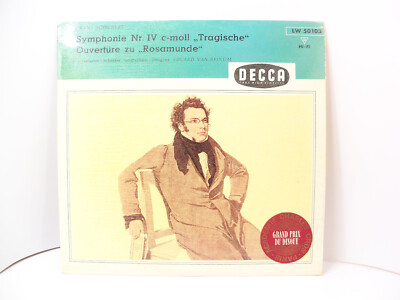 LP Schubert Symphonie IV Tragische Rosamunde DECCA LW 50103 van Beinum 10'' LP