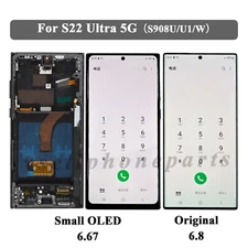 Smaller OLED Touch Screen LCD Display For Samsung Galaxy S22 Ultra 5G S908U/U1/W