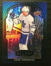 2020-21 20/21 Allure Black Rainbow ROOKIE #85 Egor Korshkov Toronto Maple Leafs
