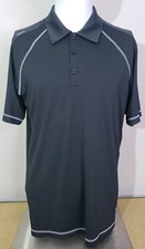 Adidas Adizero Polo Shirt Size Medium Black Golf Performance Casual Button New
