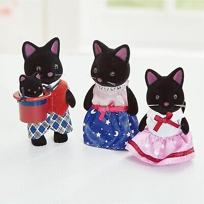 Sylvanian Families FS-37 Black Cat Family Set Calico Sylvanian Families FS-37 Black Cat Family Set Calico