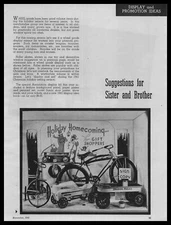 1941 Skippy Racer Mercury Wagon Bicycle Photo Christmas Display Vintage Print Ad