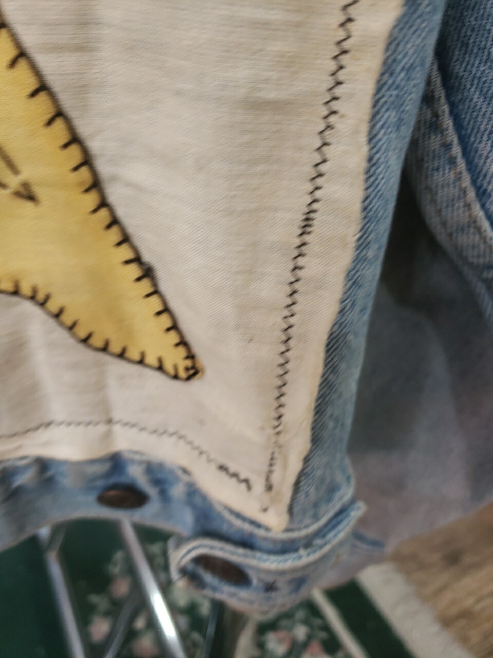 Custom Made Medium Levi Jean Jacket - Butterfly F… - image 8