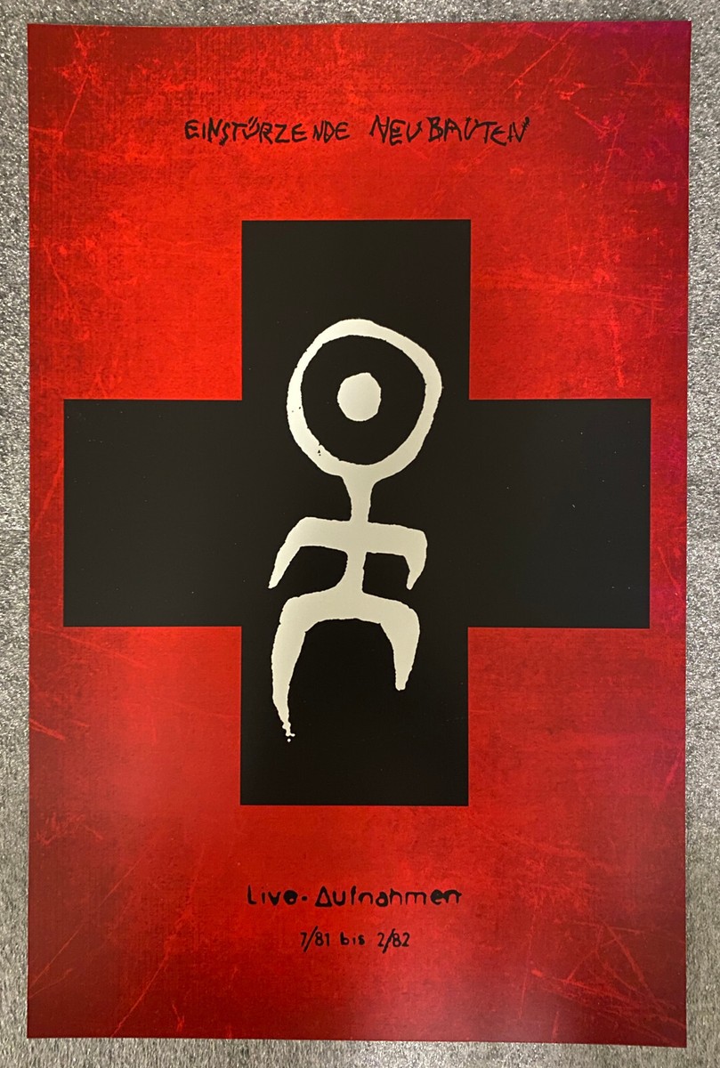 90s デッドストックEinstürzende Neubauten 大判ポスター Einstürzende Neubauten - Live Aufnahmen - 11x17 Poster Print | eBay