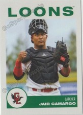 2019 Great Lakes Loons Jair Camargo RC Rookie Los Angeles Dodgers