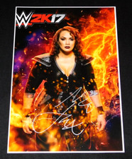 NIA JAX WWE DIVA SIGNED 12X18 WWE 2K17 POSTER!!!