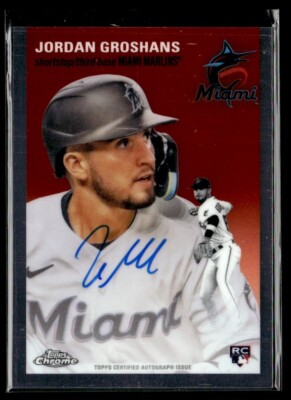 2023 Topps Chrome Plat Anniv. Jordan Groshans Rookie Auto Miami Marlins #CPA-JG