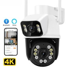 8MP 4K PTZ Camera Dual Lens with Dual Screen Ai Human Detect Surveillance Camera