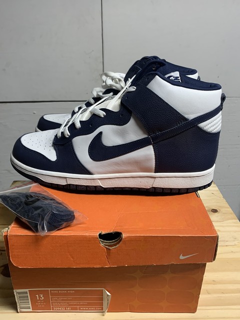Nike Dunk High Villanova White Midnight Navy 309432-141 Size 12 2004 for sale online | eBay