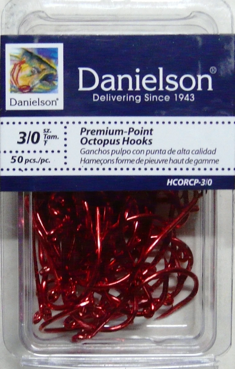 100 VMC 8369RD 8369 Appâts Vivants Pieuvre Rouge Hameçons De