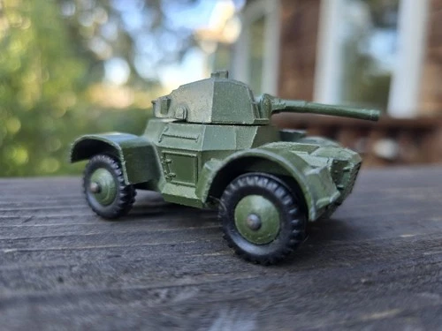 Dinky 670 Military Armored Car Vintage Meccano Toy Die-Cast Made In England