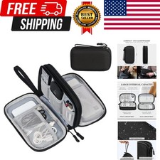 Travel Cable Organizer Pouch Electronic Accessories Carry Case Portable Water...