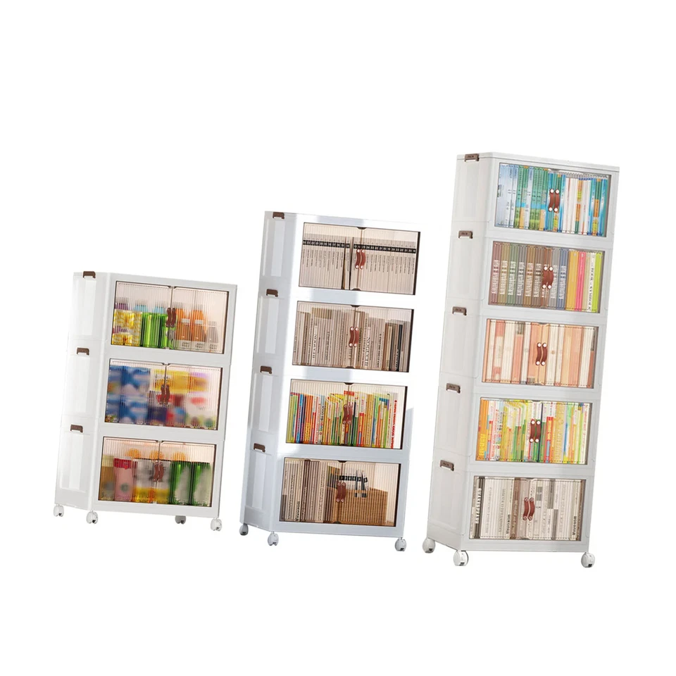 Nuevo gabinete de almacenamiento plegable organizador de plástico que ahorra espacio para el hogar y los niños Foto 4 de 4