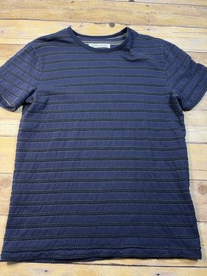 Outerknown T-Shirt Mens Small Striped Organic Cotton Hemp