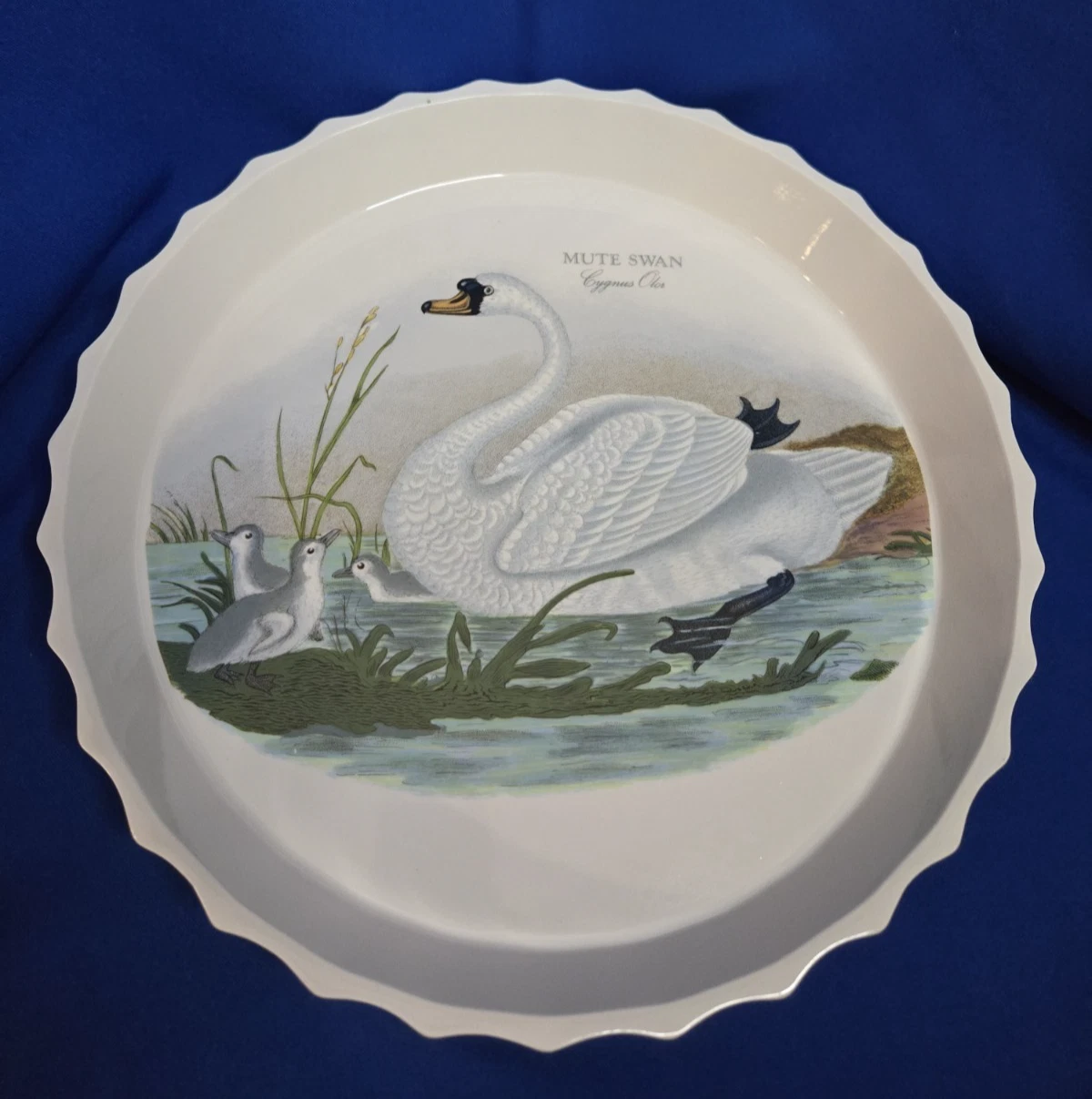 Port Meirion Mute Swan Quiche Baking Dish England