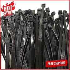 Nylon Plastic Cable Tie Extra-large Zipper Ties Black Packaging 4 To 24 Sturdy