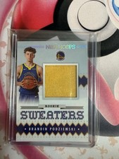 2023-24 Panini NBA Hoops Rookie Sweaters Brandon Podziemski Warriors #RSW-BPO