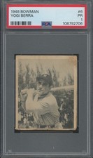 1948 Bowman Baseball #6 Yogi Berra RC Rookie PR PSA 1