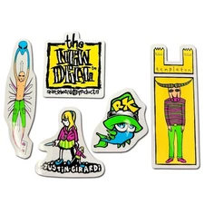 5-Pack New Deal Skateboards Sticker Switchblade Susie Vallely Alien RK Templeton