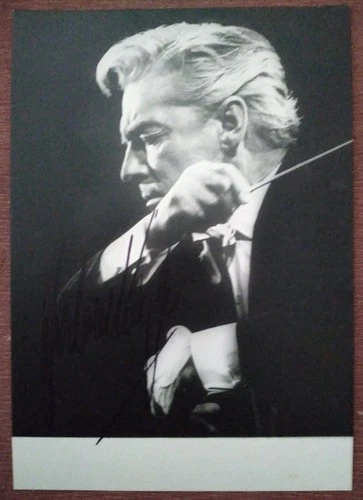 HERBERT by KARAJAN Original Lauterwasser Photo - Original Signed 
