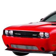 For Dodge Challenger 11-14 Bumper Grille 1-Pc Silver Hairline 8x6 mm Horizontal